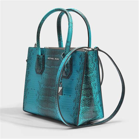 michael kors mercer embossed leather tote|Michael Kors mercer large.